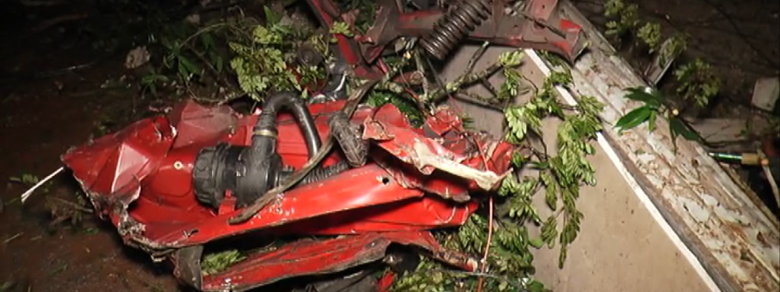Tree Falls on Three-Wheeler in Thalagolla